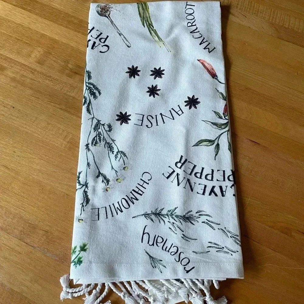 NWT Anthropologie Anwen Herb Dishtowel